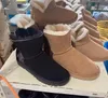F23 Классический дизайн VL Women Bows Snow Boots 3180 Bowtie Sheepsik