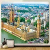 Tapeçarias Big Ben City View Home Decor Tapeçaria Cena Decoração de casa Pano de fundo Decoração de parede