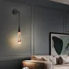 Wall Lamps Nordic LED Crystal Lights Creative Drop Sconces Home Indoor Bedroom Study Room Bedside Aisle Corridor Lamp