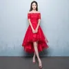 Etniska kläder Sexig elegant aftonklänning Kvinnor Kinesiska bröllop Brudtärna Word Shoulder Party Kvinna