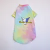 Cat Costumes Sphinx Hairless Clothes Cotton Color Tie Dye T-Shirt Cartoon Print Pullover Knitted Shirt Anti Allergy Pet Costume