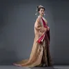 Filme TV Trend traje antigo Três reinos secretos Mesmo estilo Hanfu Qin Dinastia feminina Câmera de algodão Rainha de performance de performance