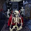 Autre événement Fourniture de fête 90 cm Halloween Haunted House accessoires Squelette Dry Corps squelette enfant Secret Room Os Bone Head Decoration 230811