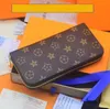 Enkel blixtlås plånbok Det mest eleganta sättet att bära runt pengarkort och mynt män läderväska korthållare långa affärskvinnor plånbok dus