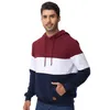 2023 Männer Hoodies Langarmplaid Jacquard Pullover Kanga Taschen Casual Kapuze -Sweatshirts Streetwear Kleidung HKD230725