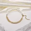 Strand Liebe Engel Fashion Imitation Perle Chain Bracelet Men Handmade Classic In colorée en acier inoxydable pour cadeau de bijoux