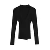 Women's Sweaters Black V-neck Halter Sweater Spring Undershirt Top Women