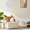 Wall Clocks Outdoor For Patio Retro Waterproof Clock With Silent Round Easy To Read Decorative