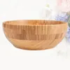 Geschirrsets Holzschalensalat, die groß für Früchte Getreide Reissuppe gemischtes Nüsse Tischgeschirr (mittelgroß) serviert werden (mittelgroß)