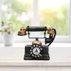 Telephones Retro Resin Artificial Telephone Model Vintage Style Home Decor Ornament Craft with Sufficient Durability and Ruggedness 230812