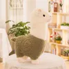 Animais de pelúcia de pelúcia 28 cm cores macus alpacasso brinquedos de moda bonecas macias de pelúcia de abordagem do presente de aniversário para crianças garotas r230811