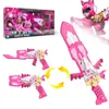 Transformation toys Robots Three Mode Mini Force Transformation Sword Toys with Sound and Light Action Figures MiniForce X Deformation Weapon Gun Toy 230811