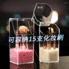 Garrafas de armazenamento Moda Moda Magiz Brush Holder Organizer Lipstick Eybrow Lápis Caixa de cosméticos para desktop