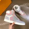 2023 New Hot Luxurys Vintage Casual Shoes Calfskin Reflective Sneaker Designer Mens Women Sneakers Channel Women's City Storlek 35-44 RD0901