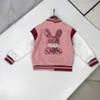 designer Kids Coats Shiny animal pattern on the back Child Jacket baseball uniform Size 90-160 CM fashion Long sleeved Baby Outwear Aug09