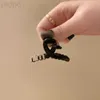 Hair Clips Barrettes designer Korean Dong Men Shui Diamonds m Letter Black Small Grab Clip High Sense Head Top Fashion Net Red Bang Hairpin Girl 7FTO