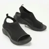 Gai verão esporte lavável estilingue ortopédico slide feminino sandálias plataforma cunhas macias sapatos calçados casuais 230816 gai