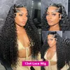 180%Dichtheid Deep Wave 13x4 13x6 HD Lace frontale pruik Glueless pruik Human Hair Ready Curly Glueless 5x5 Sluitpruiken voor vrouwen