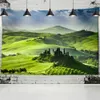 Tapestries Grassland Scenery Tapestry Wall Hanging Style Beautiful Natural Table Mat Living Room Printing Art Decoration