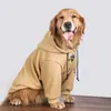 Dog Hoodie Winter Padded Thicken Dog Jacket for Medium Large Dogs Plain Jacket Windproof Hoodie Warm Jacket Pet Items HKD230814