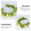 Decorative Flowers Girls Headbands Flower For Crown Headgear Floral Kit Bridal Plastic Pography Wreath Props Wedding Bride