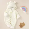 Rompers herfst winter baby rompers gebreide baby boy girls jumpsuits zachte warm born cartoon overalls peuter kind playsuits 230811