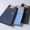 Heren jeans 2022 zomer dunne zakelijke zakelijke casual elastisch comfort rechte denim broek man mannelijke hoogwaardige merk broek319s