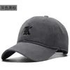 S 2023 Zachte katoenen mannelijke vrijetijdsgebogen Sport Cap Dad Vissen Zon Big Bone Man Plus Size Baseball Hat 5660cm 6065cm 230811