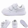 Flat shoes DIMI Spring/Autumn Children Shoes Boy Girl Microfiber Leather White School Shoes Soft Non-Slip Rubber Casual Kids Sneakers 230811