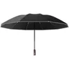 Paraplyer Tio benparaply Automatisk omvänd sol och regn med dubbla användningar