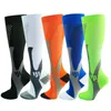 Chaussettes sportives compression hommes femmes courir le cyclisme football randonnée élastique anti-fatigue soulagement de la douleur Kneehigh 230811