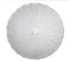 Bröllopsparasoler Vitt papper Paraply Chinese Mini Craft Paraply 5 Diameter: 20,30,40,60,84 cm Bröllopsfavorit Decoration Factory Outlet