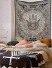 Tapissries Indian Mandala Tapestry Wall Hanging Sandy Beach Throw Rug Filt Camping Tält Travel Madrass Bohemian Sleeping Pad Tapefrieses 230812