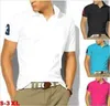 Brand Designer Big Small Horse Mens T-Shirts Top Crocodile Embroidery Polo Shirt Short-Sleeve Solid Men Polo Homme Slim Men Clothing Camisas Polos Shirt S-6XL