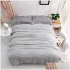 Blankets Swaddling 100% Cotton Summer Quilt Baby Bedding Blanket 150X200 Cm 4 Layers Muslin Adt Sofa Gauze Throw Slee Lj201105 Dro Dhtgu