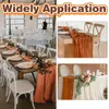 Table Runner 6 Packs GASE Bordslöpare 35 x 120 tum Boho Table Runner Terracotta Cheese Table Decoration For Wedding Party Table Decor 230811