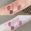 Eye Shadow Nine Color Eyeshadow Palette Rose Pink Pearly Matte Glitter Earth Colormakeup Natural Acrylic Transparent Waterproof Cosmetics 230811