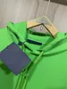 Sudaderas con capucha para hombre Sudaderas Diseñador Otoño e invierno nuevo diseñador sudadera con capucha Tamaño de EE. UU. Hermoso y hermoso marca de lujo verde top para hombre B809