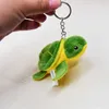 Tornari percorsi Turtle peluche portachia clinica peli di pelliccia morbida Accessori per fascino verde carino accessori decorativi per lo zaino per lo zaino