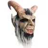 Party Masks Movie Lucifer Cosplay Latex Masks Scary Demon Devil cosplay Horrible Horn Mask Adult Horror Halloween Party props 230811
