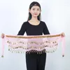 Stage Wear Belly Dance Gold Border Tap