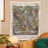 Tapisses Carte d'amant de plante Tapestry murd plante suspendue squelette squelette de jardinage sorcier Dormitory Dormitory Decor R230812