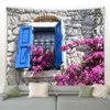 Tapissries 3D Flower Wall Tapestry Garden Poster utomhus stor vägg hängande vardagsrum sovrum rum estetik hem dekoration tapiz r230812