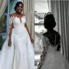 Abito da sposa delle ragazze nere sudafricane Abito da sposa Tulle Overskirt Maniche lunghe Giardino Country Church Bridal Abito da sposa P291F su misura P291F