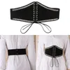 Belts Women Corset Black Sexy Girdle Underbust Waist Bandage Bustier Body Slimming Wide Dress Elastic Waistband