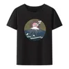 Men's T Shirts Mountain Sunset Geometry Graphic Print T-shirt roliga tee-blus sommarkläder för män kläder bekväma camisetas