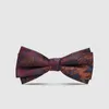 Bow Ties ForeverNow "Vintage Art Wedding Tie High Grade Men's Bronze Pattern Oblique Flower Bud