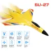 ElectricRC Aircraft SU-27 RC Airplanes Remote Control Glider Fighter Hobby 2.4G RC Plane Drones EPP Foam Aircraft Toys for Boy Kids Children Gift 230811