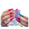 11pcs set di smalti per unghie gel di cristallo gelatina, 6pcs estivo kit polacco gel viola rosso asciugatura a LED, kit per nail art gel con top coat matte di base per preparazione deidrata