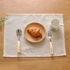 Tafelmatten 30x40 cm kinderen placemats mode katoenen linnen placemat warmte isolatie mat dinering cartoon fabric servet